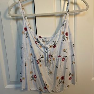 L Floral tank top Hollister